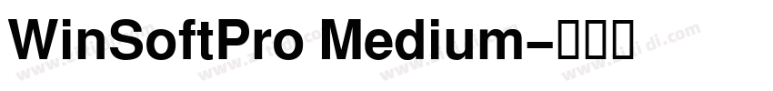 WinSoftPro Medium字体转换 WinSoftPro Medium字体转换
